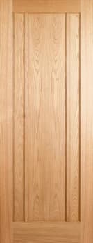 Image of Wickes York Internal 3 Panel Oak Veneer Door - 1981 x 838mm