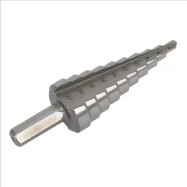 Image of Genuine SEALEY AK4744 HSS 4341 Step Drill Bit 4-22mm Double Flute