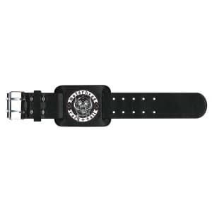 Image of Motorhead - Biker Badge Leather Wrist Strap