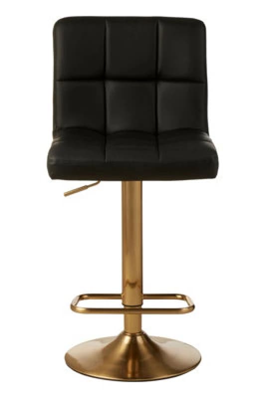 Image of Premier Housewares Adjustable Bar Stool, Comfort And Stable Counter Stool, Elegant Kitchen Bar Chair Black