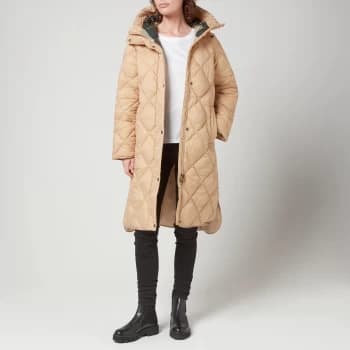 Image of Barbour Womens Sandyford Quilted Jacket - Dk Stone/Ancient - UK 10