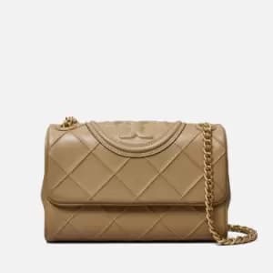 Image of Tory Burch Fleming Leather Shoulder Bag
