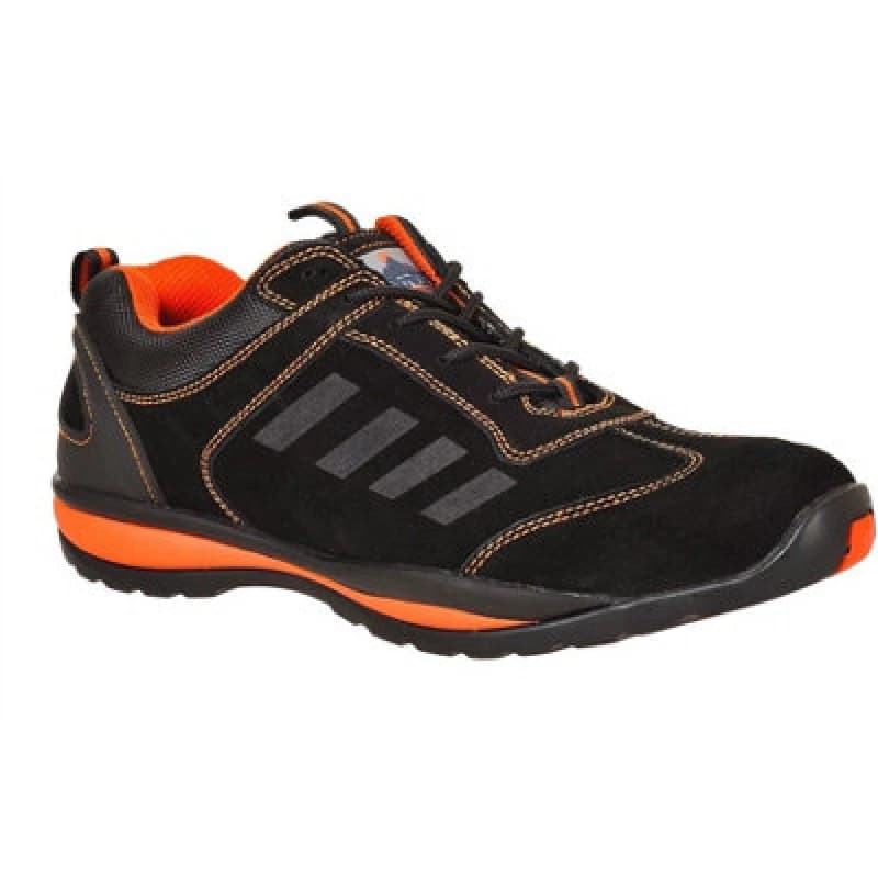 Image of Portwest Steelite Lusum S1P HRO Safety Trainers FW34ORR43 Colour: Black / Orange