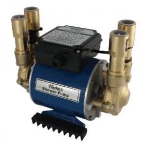 Image of Wickes Twin Impeller Brass Shower Pump 2 Bar