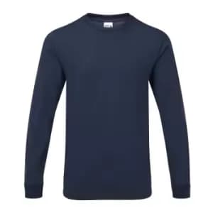 Image of Gildan Mens Hammer Heavyweight Long Sleeve T-Shirt (M) (Sport Dark Navy)