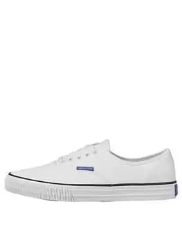 Image of Jack & Jones Curtis Canvas Trainers - White, Size 44, Men