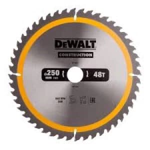 Image of DEWALT Construction Circular Saw Blade 250mm 48T 30mm