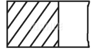 Image of Piston Ring kit 08278N0 by MAHLE Original