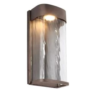 Image of LED 1 Light Outdoor Large Wall Light Bronze IP44