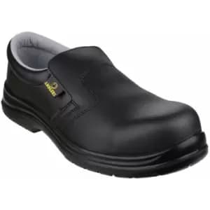 Image of Amblers Safety FS661 Unisex Slip On Safety Shoes (10 UK) (Black) - Black