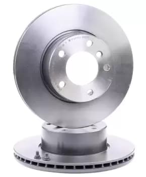 Image of PAIR PAINTED BREMBO BRAKE DISCS 09.6924.11