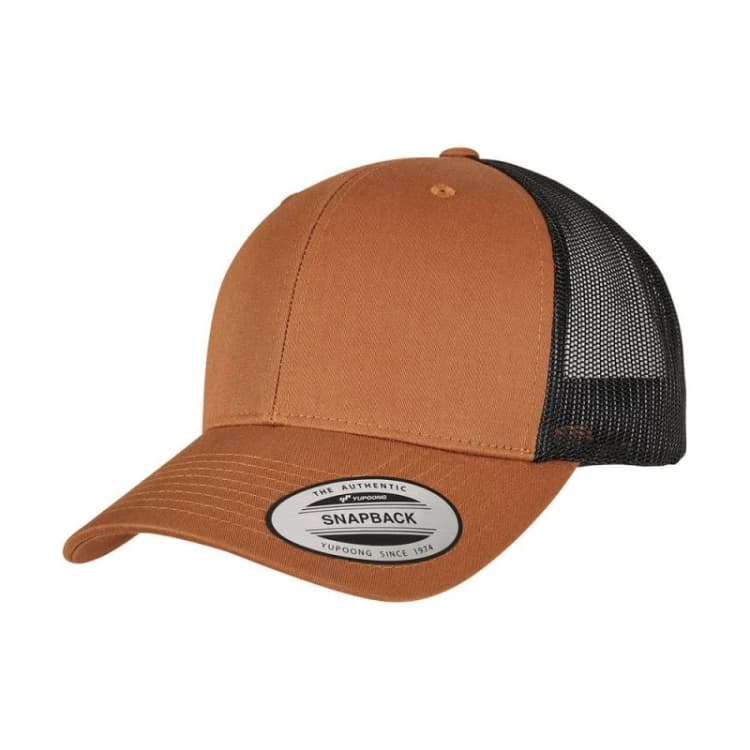 Image of Flexfit Mens Retro Two Tone Trucker Cap in Fawn Fawn Male One Size