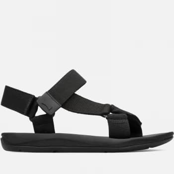 Image of Camper Mens Webbing Sandals - Black - UK 7