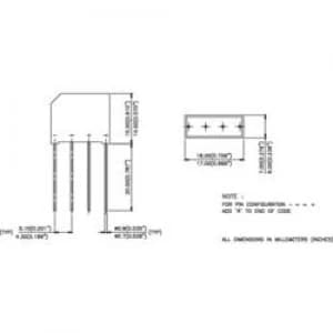 Image of Diode bridge Infineon Technologies 2KBB10R SIP 4 100 V