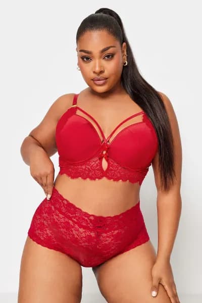 Image of Strap Detail Longline Padded Bra