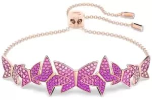 Image of Swarovski 5636431 Lilia Butterfly Bracelet Pink And Rose Jewellery