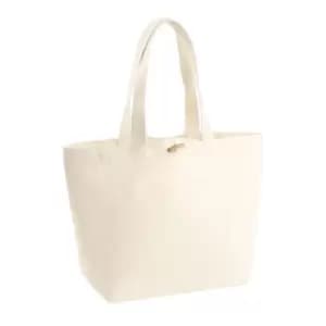 Image of Westford Mill Organic Marina Tote Shopping Bag (20L) (Pack of 2) (One Size) (Natural)