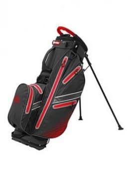 Image of Longridge Longridge Aqua 2 Waterproof Stand Bag - Blk/Red