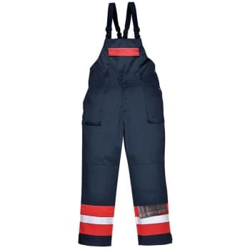 Image of Portwest - FR57NARXXXL - sz 3XL Bizflame Plus Bib and Brace - FR57 Navy