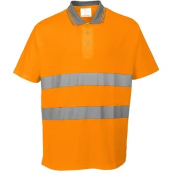 Image of Portwest - S171ORRXXL - sz 2XL Cotton Comfort Polo - Orange