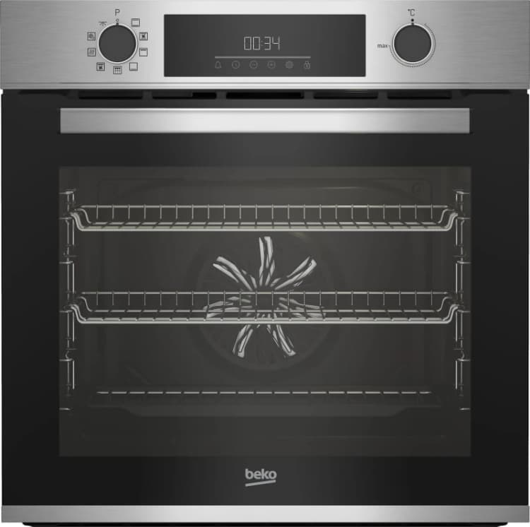 Image of Beko BBIE12301XMP Built In Electric Single Oven with Pyrolytic Cleaning - Stainless Steel - A Rated