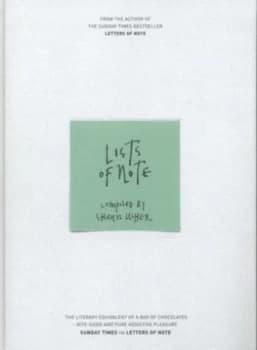 Image of Lists of Note by Shaun Usher Hardback