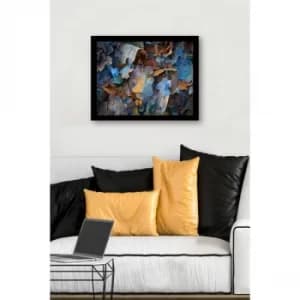 Image of SC0916 Multicolor Decorative Framed MDF Painting