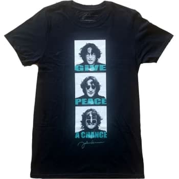 Image of John Lennon - GPAC Stack Unisex Large T-Shirt - Black
