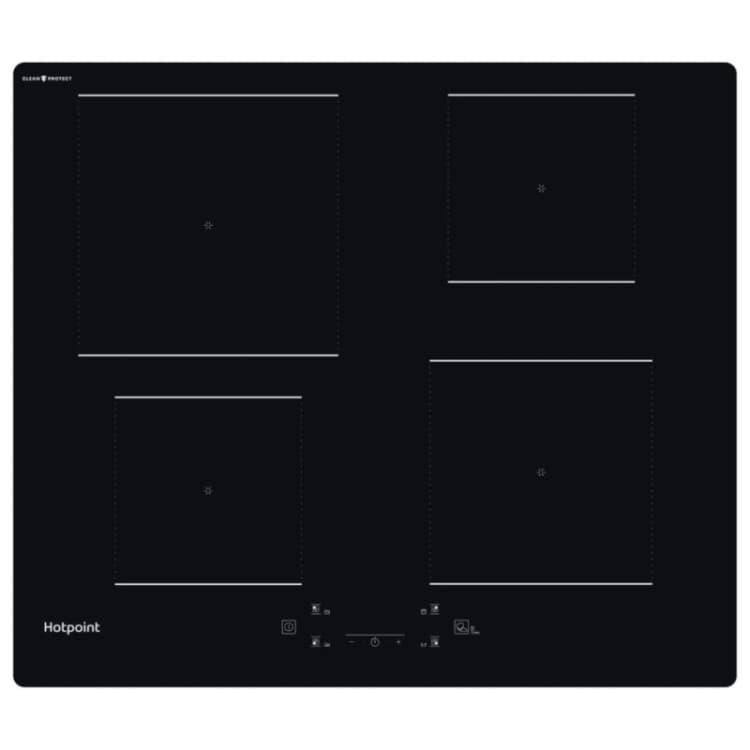 Image of Hotpoint TQ1460SCPNE 60cm Induction Hob in Black 4 Zone Flexi Duo Zone