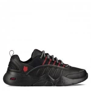 Image of K Swiss Castle Trainers - Blk/ Rib Red