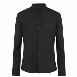 Image of Firetrap Basic Oxford Shirt - Black