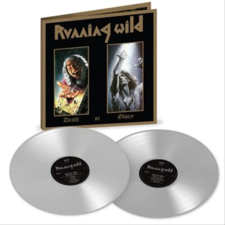 Image of Running Wild Death Or Glory - Grey Vinyl - Sealed 2023 UK 2-LP vinyl set NOISE2LP029X