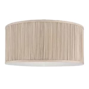 Image of Kemp Beige And Antique Brass Seventeen Inch Three Light Shade, E14