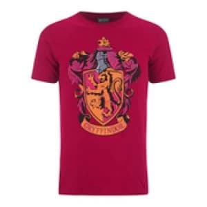 Image of Harry Potter Mens Gryffindor Shield T-Shirt - Red - L
