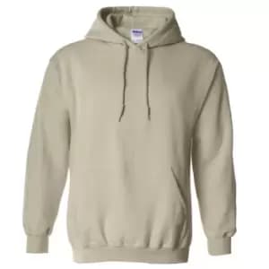 Image of Gildan Heavy Blend Adult Unisex Hooded Sweatshirt / Hoodie (XL) (Sand)