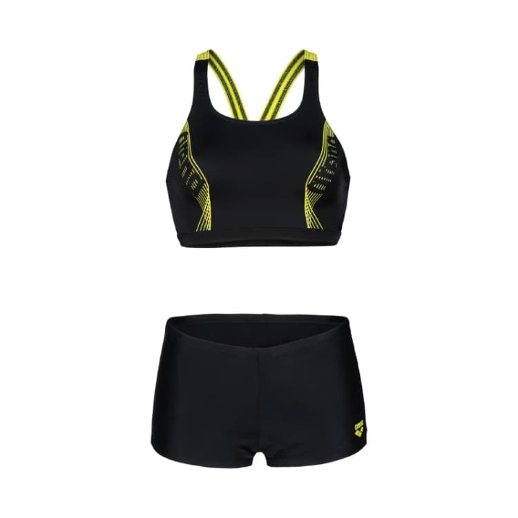 Image of 2 Piece swimsuit For Her Arena Energy Back Graphic Noir Female 38
