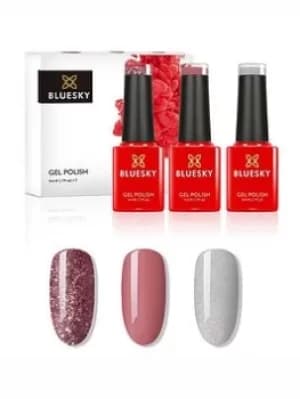 Image of Bluesky Pink Glitter 3 x 5ml Mini Trio, Pink, Women