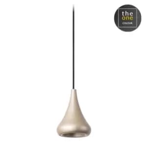 Image of Cherry LED Dome Ceiling Pendant Painted Gold 13cm 1185lm 2700K