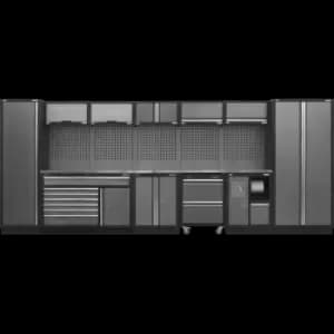 Image of Sealey Superline Pro MSS Stainless Steel Worktop Storage Combo 4915mm 460mm 2000mm
