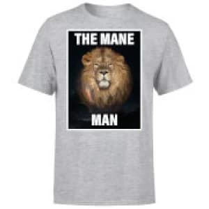 Image of The Mane Man T-Shirt - Grey - 3XL
