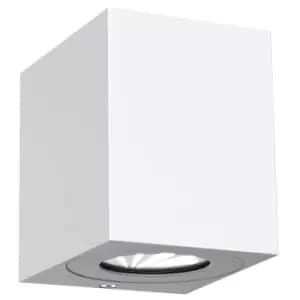 Image of Canto kubi LED Dimmable Outdoor Up Down Wall Lamp White, IP44, 2700K