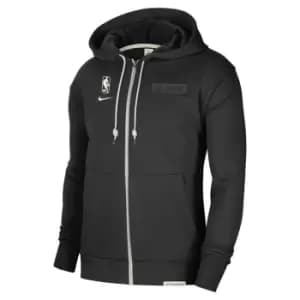 Image of Nike Nba Los Angeles Lakers Dri-Fit Standart Issue Full Zip Hoody, Black/Pale Ivory, Male, Hoodies, DN4653-010