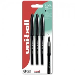 Image of Uni-Ball Air Micro UBA-188M BK Plastic Free Packaging PK3