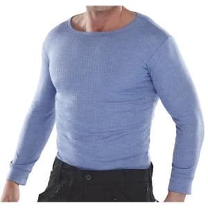 Image of Click Workwear Vest Long Sleeve Thermal Lightweight Small Blue Ref