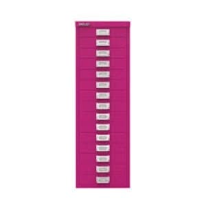Image of Bisley 15 Drawer Cabinet Fuschia BY78743
