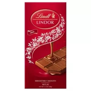 Image of Lindt Lindor Milk Chocolate Bar, 100g