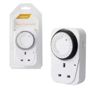 Image of Kingavon 24 Hour Programmable Plug In Mains Timer Switches with 15 Minute Segments