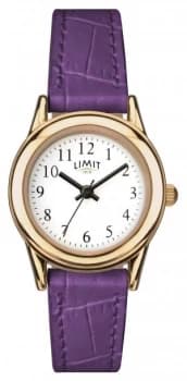 Image of Limit Womens Purple Strap White Dial 6982 Watch
