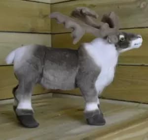 Image of 40cm High Standing Fabric Plush Reindeer Christmas Decoration / Ornament