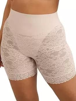 Image of Maidenform Tame Your Tummy Lace Shorty, Nude, Size S, Women